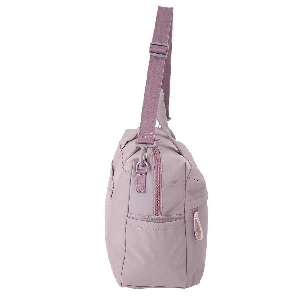 Boston Setup Schulter-Schlüsselhaken Mauve Pink [World Traveller] Damentasche, Leicht, Funktion, Gürtel, [Mira] Nr.17535