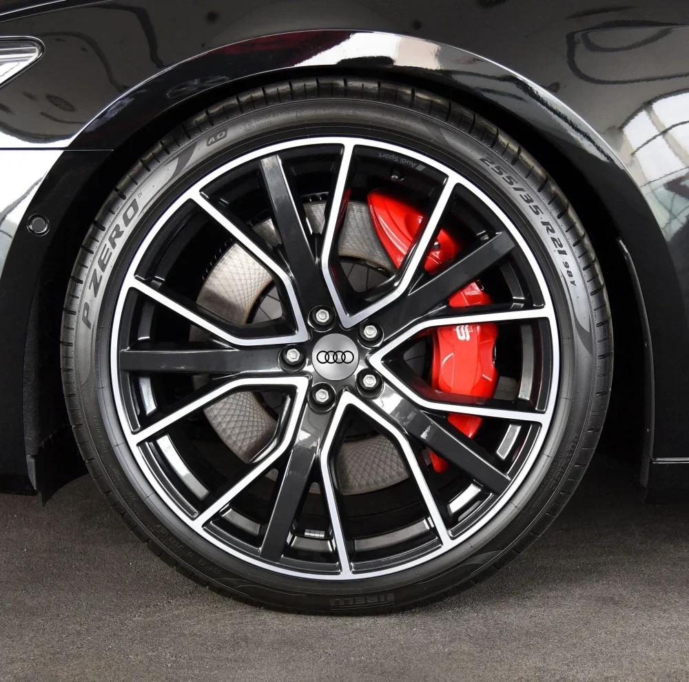 4PCS 65mm automobile hub center cover sticker is suitable for Audi ABT A3A4A5Q2 Q7 RSTT hub aluminum alloy modification sticker.