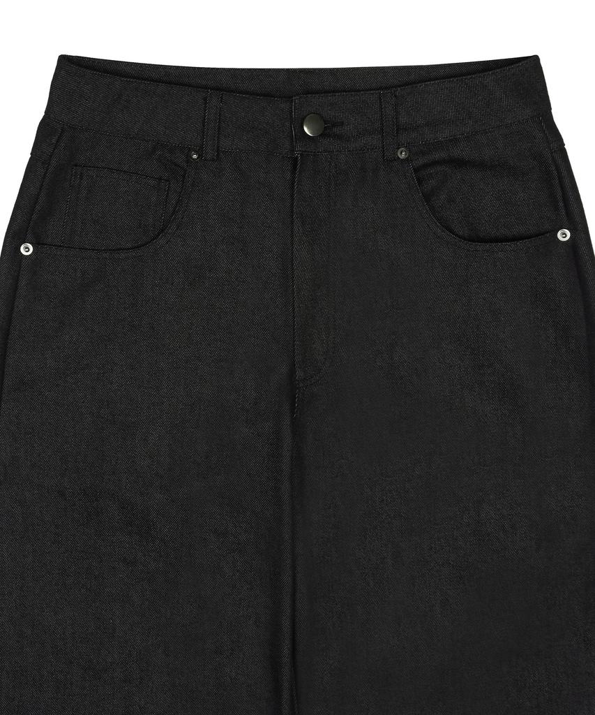 LARTIGENT L20 Back Star Wide Pants(Black)