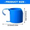 Poolside Drink Holder for Round Pool Frame, Plastic Hook-On Cup Rack for In-Ground Pool Lounging and Drink Access