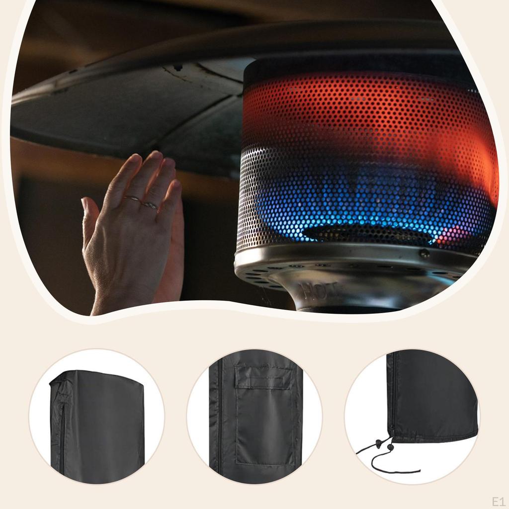 Patio Heater Cover Outdoor Electric Heaters Portable Weatherproof Garden