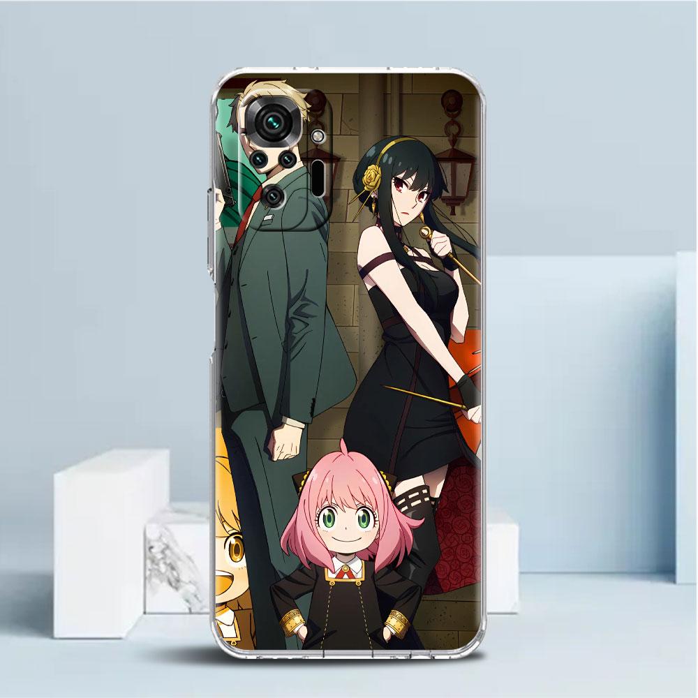 ShockProof Phone Case for Redmi Note 11 11E 10 9 8 Pro 11S 9S 10S K40 9A 9C 8T 7 10C 9t 9s Soft Cover Latest Comics Spy Family