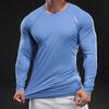 New Quick-drying Ice Silk Long-sleeved T-shirt Men's Casual Sports Fitness Outdoor T-shirt Top Men