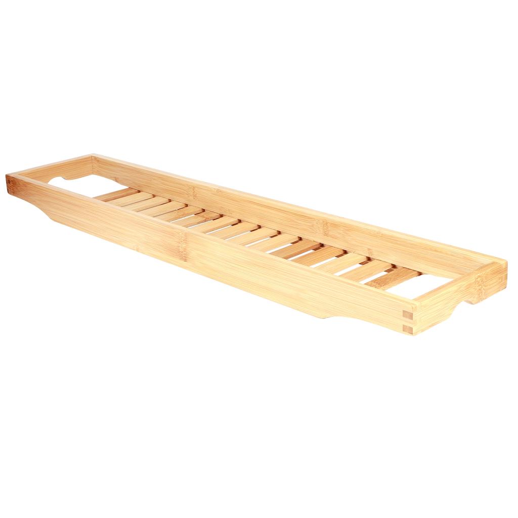 Multifunktionales Bambus Badewannenablagegestell Weinbuch Aufbewahrungsregal Duschorganisator Badezimmerzubehör