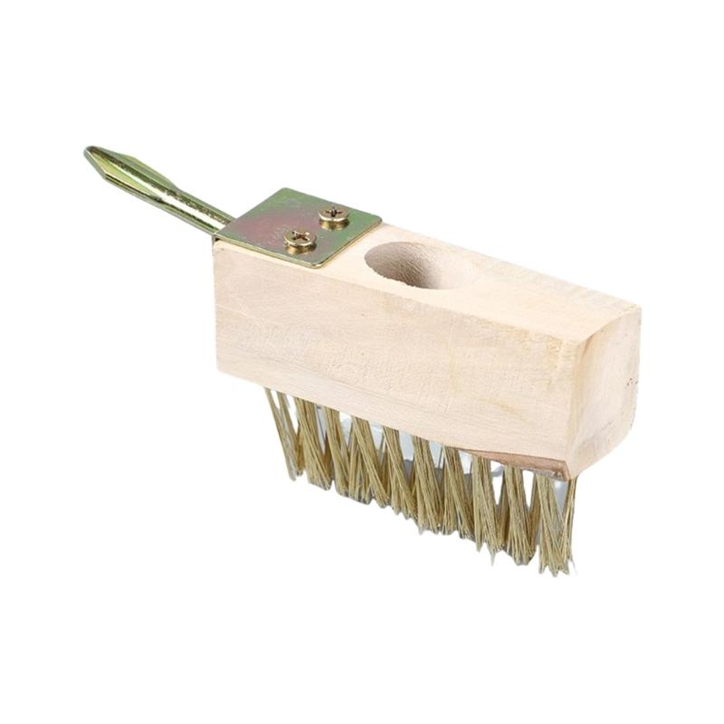 Moss Remover Wired Grout Cleaner Brush for Cleaning Deck Walkway Weeding Scraper Wire Brush Grout Remover Hand Tool