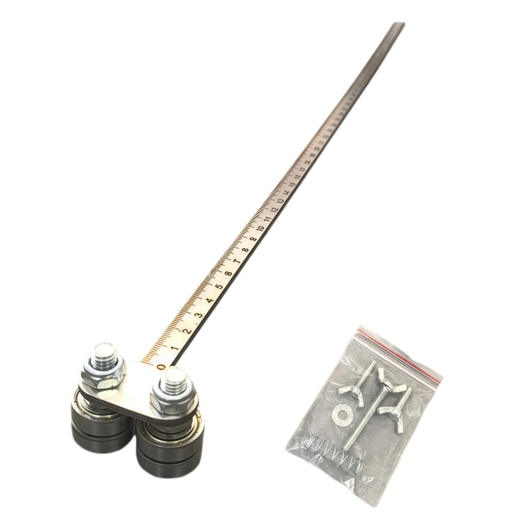 Stainless Steel Precision Cutting Guide 20inch Adjustable Cutting Guide Rail 500mm Circular Saw Rip Fence Kit for Straight Edge