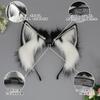 Rechargeable Animated Cat Ears Headband Cosplay Anime Convention - Fluffy Plush Adjustable Hair Accessory With Touch Sensor