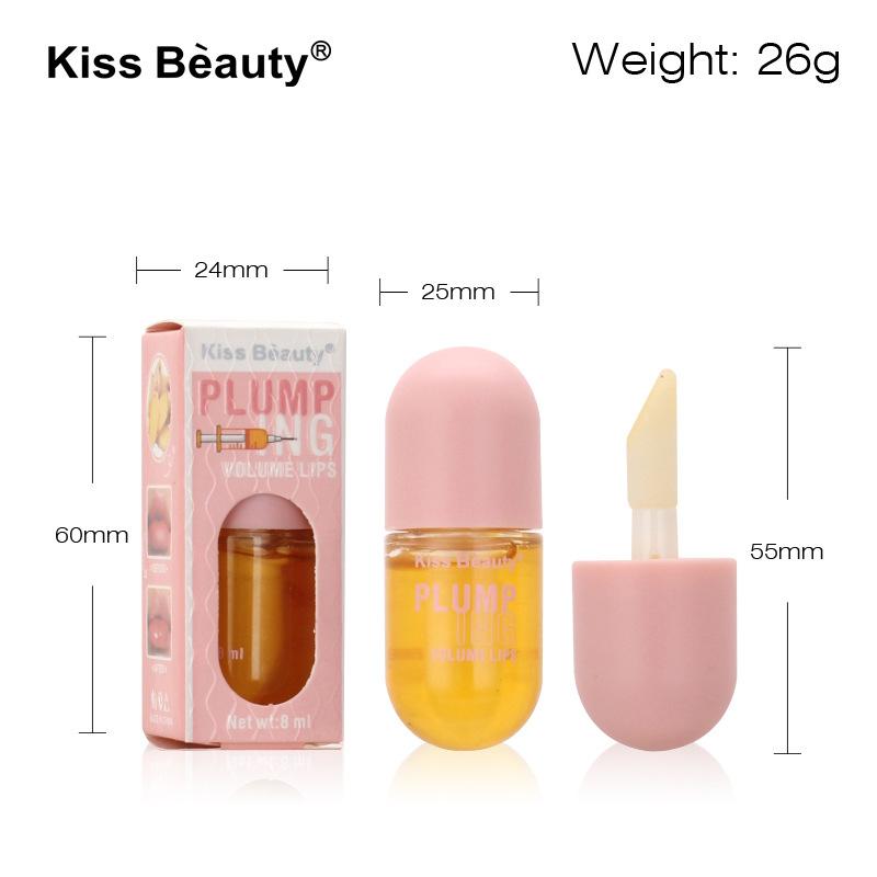 Kissbeauty Motif Lèvres Décoloré Capsules Amélioration Lèvres Huile Essentielle Essence Soin Lèvres Baume à Lèvres Hydratant et Hydratant Lèvres