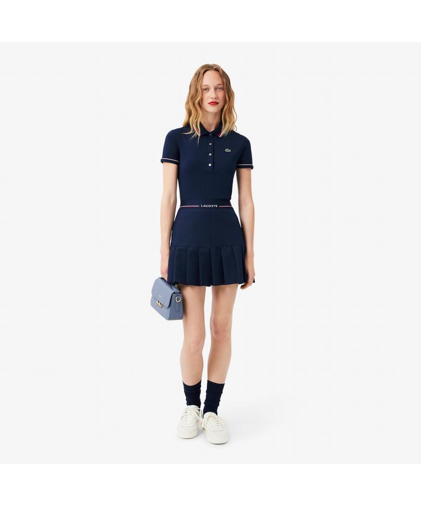 LACOSTE Damen Minirock mit Logo-Bund und Falten JF5323-55N 166
