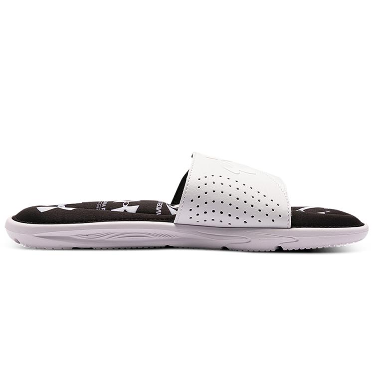 Under Armour Ignite 6 Graphic Strap Slide 'White' 3024451-101