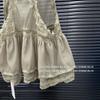 Elegant Lace Mesh Dress - Women's French See-through Vest Short Skirt Design