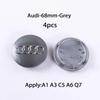 Hub Caps Hot For qaz23 4pcs 60mm 61mm 68mm 69mm qaz23 Hub Caps Car Wheel Center Caps For qaz23 A1 A2 A3 A4 A5 A6 A7 A8 S3 S6 Q3