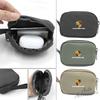 Car Key Case Keychain Mini Storage Key Bag Earphone USB Zipper Bag For Porsche Boxster Cayman Cayenne 911 Macan Panamera Sricker