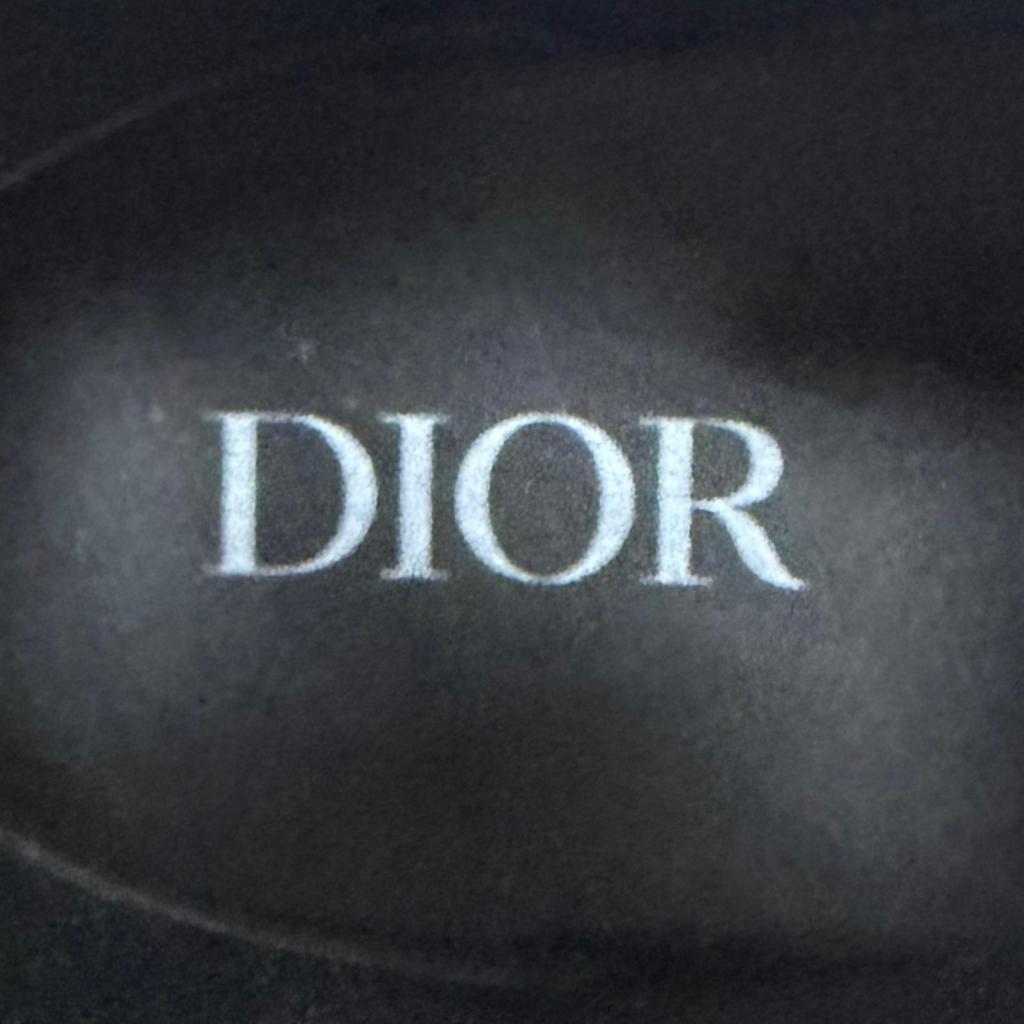 Great DIOR High cut sneakers Navy canvas mens 42.5 3SH126ZSA Used