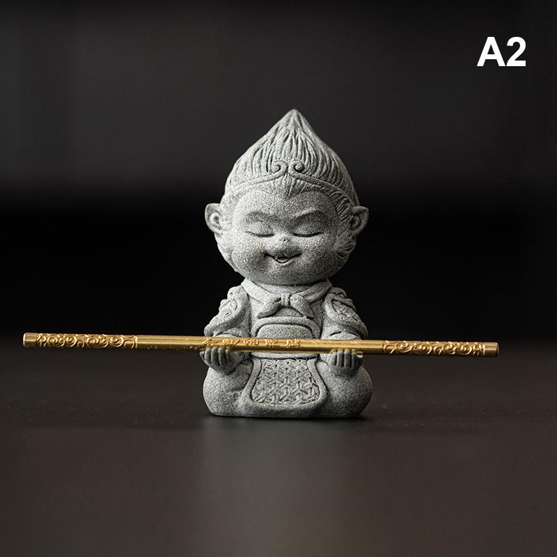 1Pair Simulated Stone Lion Statue Dollhouse Lion Courtyard Ornament Micro Scene Ornaments Micro Scene Construction Props