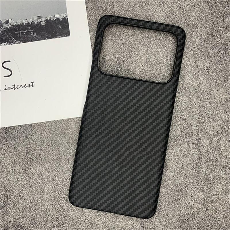 Matte Hard Case For Xiaomi 11 Ultra Case Slim Thin Carbon Fiber Texture Pattern Phone Back Cover Mi 11Ultra 5G Lightweight Shell
