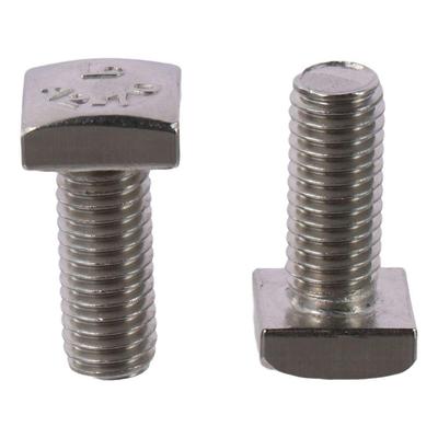 2pcs M8 X 20mm / M8 X 0.79" Square Head Bolt 304 Stainless Steel Fully Thread Machine Screws