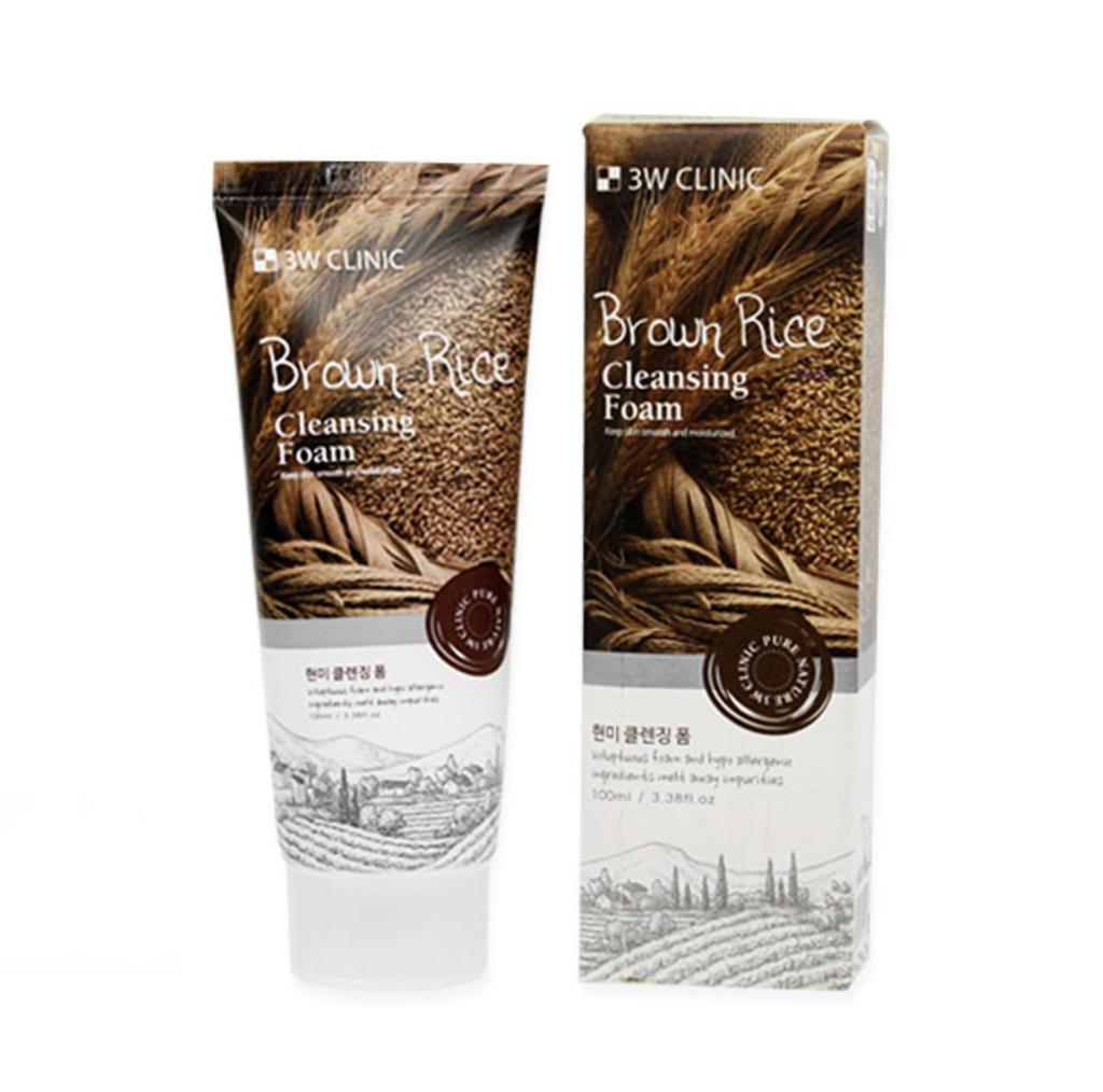 3w Clinic Brown Rice Cleansing Foam 100ml (3 Options)