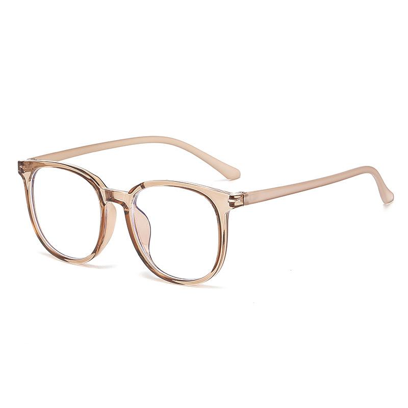 14529 Round Frame High Sense Tr90 Plain Thin Glasses Frame 2023 Versatile Fashion Internet Celebrity Street Shot Flat Mirror
