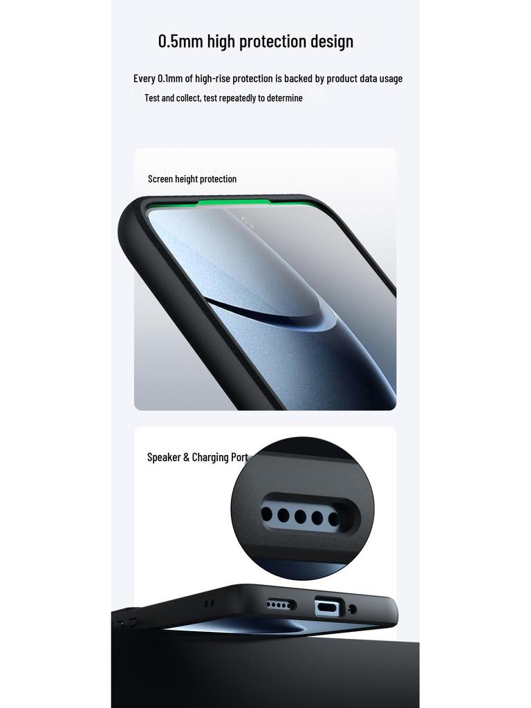 Xiaomi 14TPro Case: Skin-Feel, Frosted, Airbag Drop-Proof, Qi Armor, Compatible with Poco F7U.