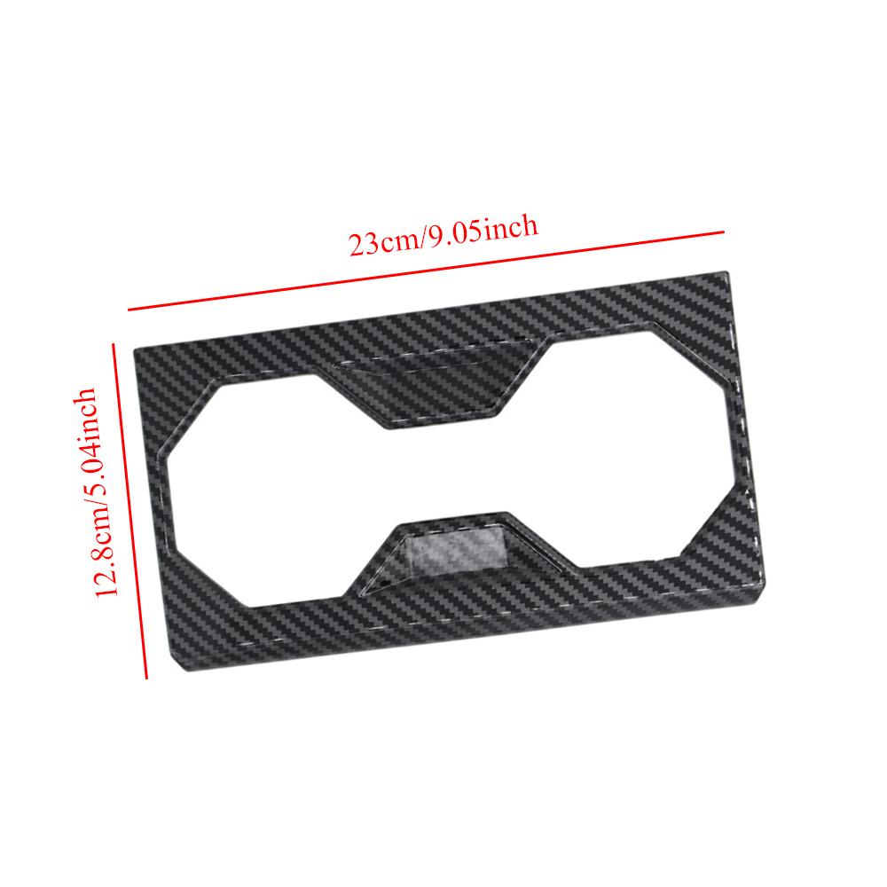 Center Console Cup Holder Trim Cover Fit For Tesla Cybertruck 2026 Black Carbon Fiber Pattern/Matte Carbon Fiber Pattern