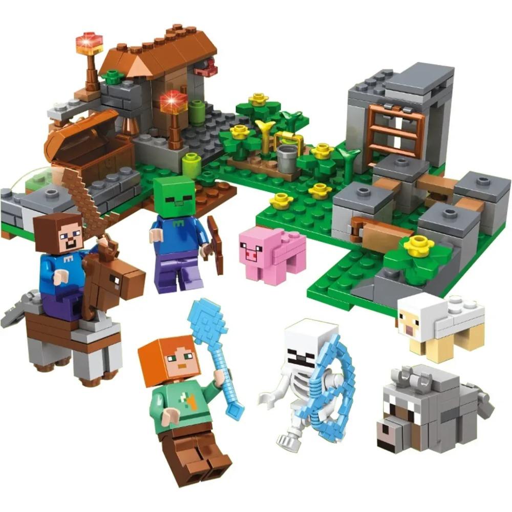 4In1 Piccola Fattoria Blocchi da Costruzione Assemblaggio Giocattoli Educativi per Bambini Regalo di Compleanno