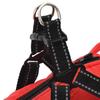 Waterproof Reflective Red Dog Coat with Integrated Harness Size L36