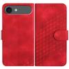 For iPhone 17 Air Leather Case with Wrist Strap Diamond Imprint Wallet Phone Cover