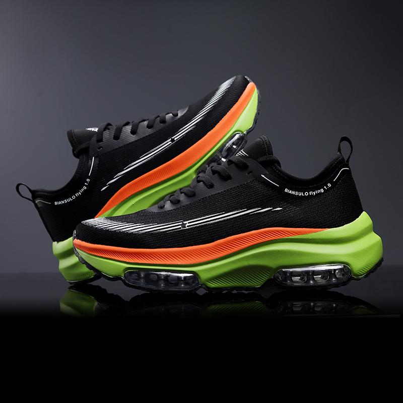 

Мужские кроссовки для бега на воздушной подушке, дышащие, легкие кроссовки для тренировок, кроссовки для марафона, женские, удобные, спортивные кроссовки 45 чёрный