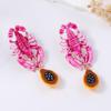 Pendientes Creativos para Mujer Regalo Lindos Únicos de Cangrejo Tachuelas Dibujos Animados Moda Langosta Colgantes Para Niñas Damas