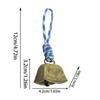 Cow Bells Noise Makers Vintage Clear Sound Grazing Copper Cow Bells With Lanyard Weatherproof Metal Ornament For Outdoor Camping