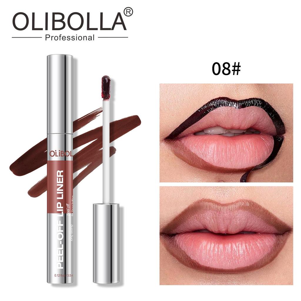 1 ΤΕΜ. 8-χρωμο ματ lip gloss που αφαιρείται με ξεφλούδισμα, μακράς διάρκειας αδιάβροχο και εύκολο στο χρωματισμό lip liner που αφαιρείται με τράβηγμα