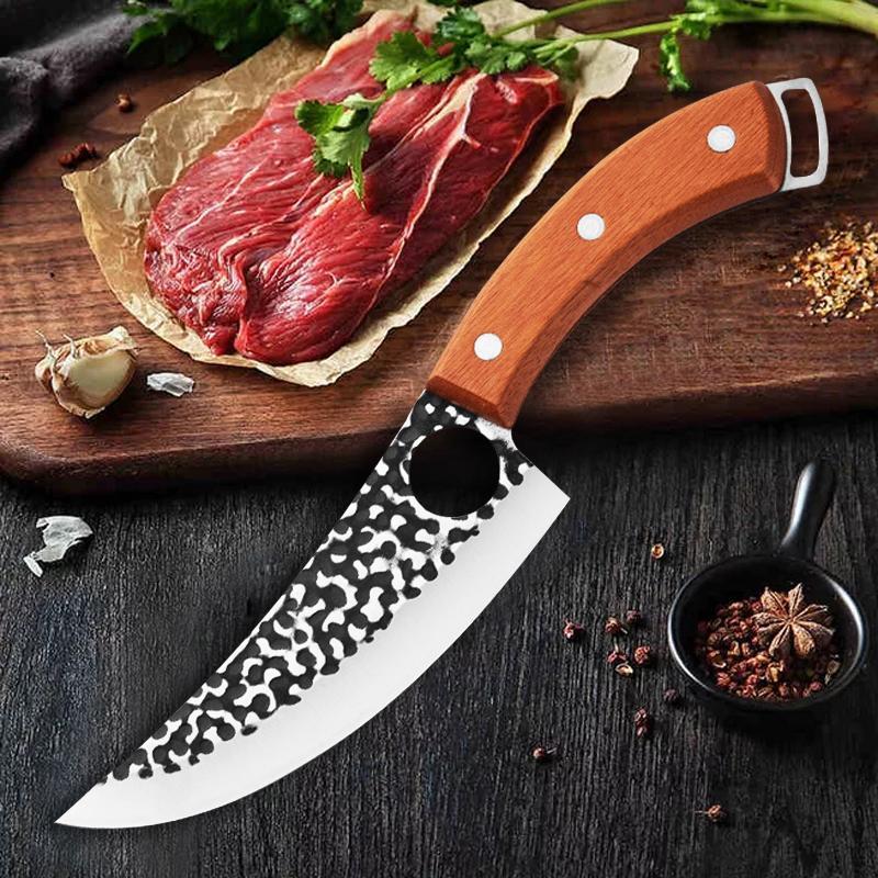 Boning Knife Forged Stainless Steel Meat Cleaver Fruit Vegetable Chef Knife