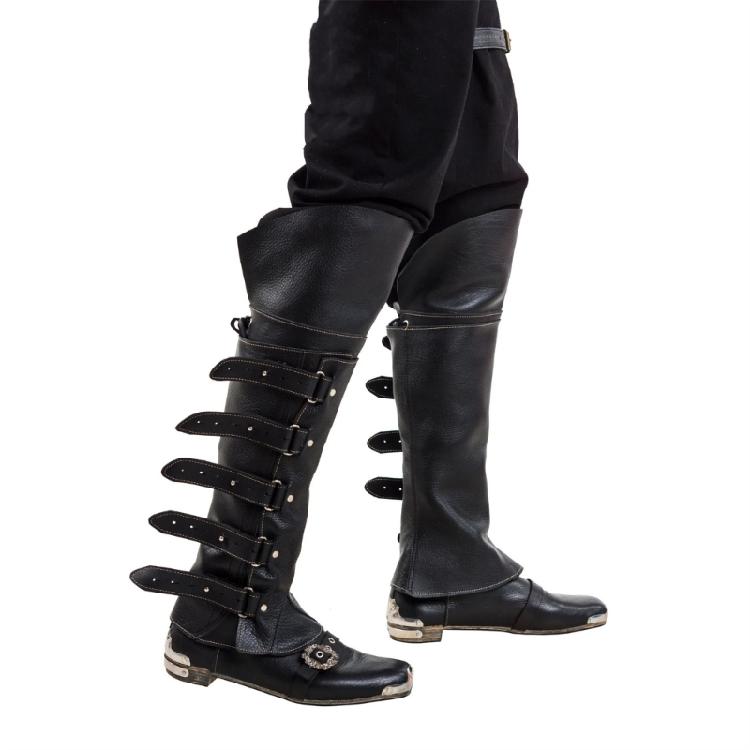 Coprigambe Steampunk Punk Medievali Copristivali da Pirata Costumi Rinascimentali