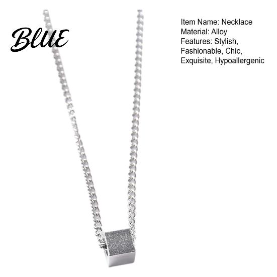 Chic Geometric Design Necklace Pendant for Men Cube Quality