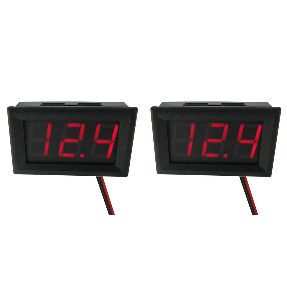 DC4.5V-30V Voltage Meter LED Display 0.56 Inch Mini Voltage Tester Voltage Panel Meter for 6V 12V Electromobile Motorcycle Car
