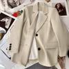 Korean Style Back-Slit Suit Jacket for Women In Spring and Autumn
