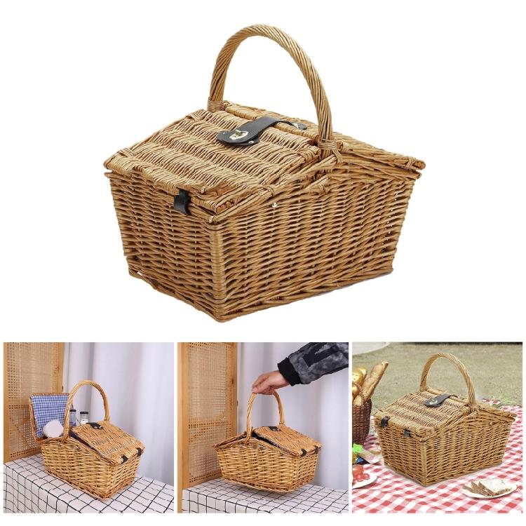 Rattans Storage Serving Basket Bread Picnics Basket Bicycles Storage Basket Family Picnics Essential
