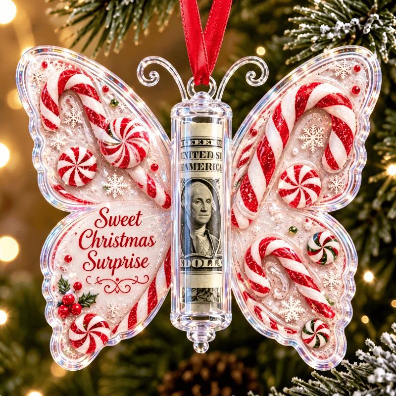 Christmas Cash Gift Ornament Money Holader Hanging Ornament Christmas Tree Pendants Xmas Tree Accessories New Year Gift