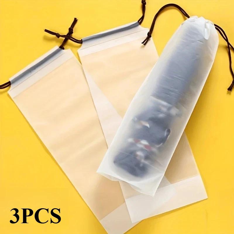 

5/10pcs Transparent Waterproof Umbrella Storage Bag Portable Reusable Drawstring Bag Home Storage Organizer Umbrella Accessories