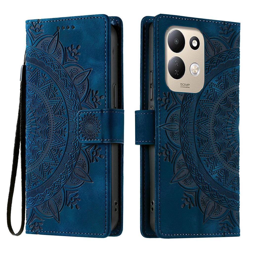 Per Xiaomi Redmi 17 5G, Custodia a Portafoglio Flip in Pelle PU Embossed Mandala