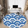 1pc Cat Kaleidoscope Office Round Area Rug, Indoor Mat Suitable For Office, Under Office Chairs Bedroom Living Room Home Decor, Room Deco 117