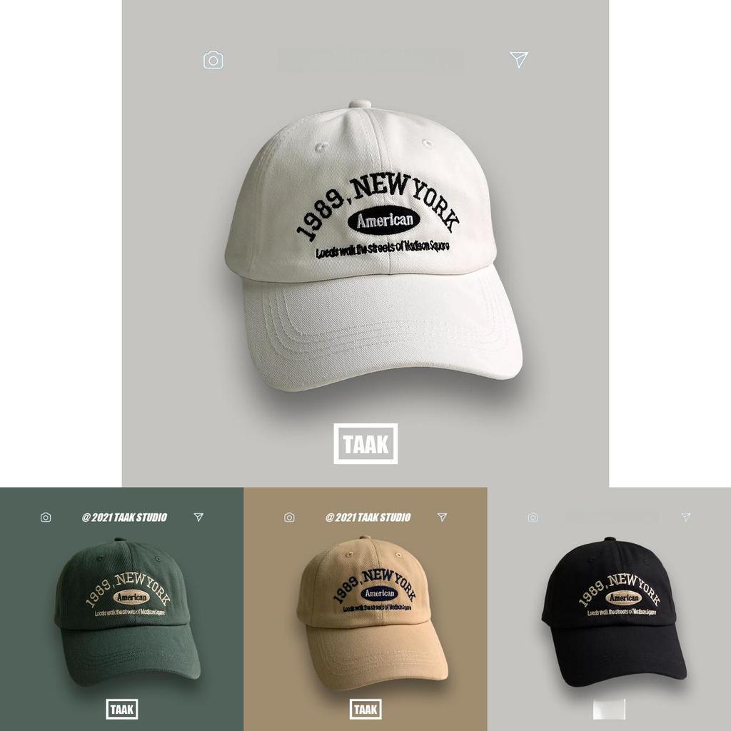 Fashionable Unisex Korean Vintage Baseball Hat In Multiple Colors With Eye-catching Embroidery Design