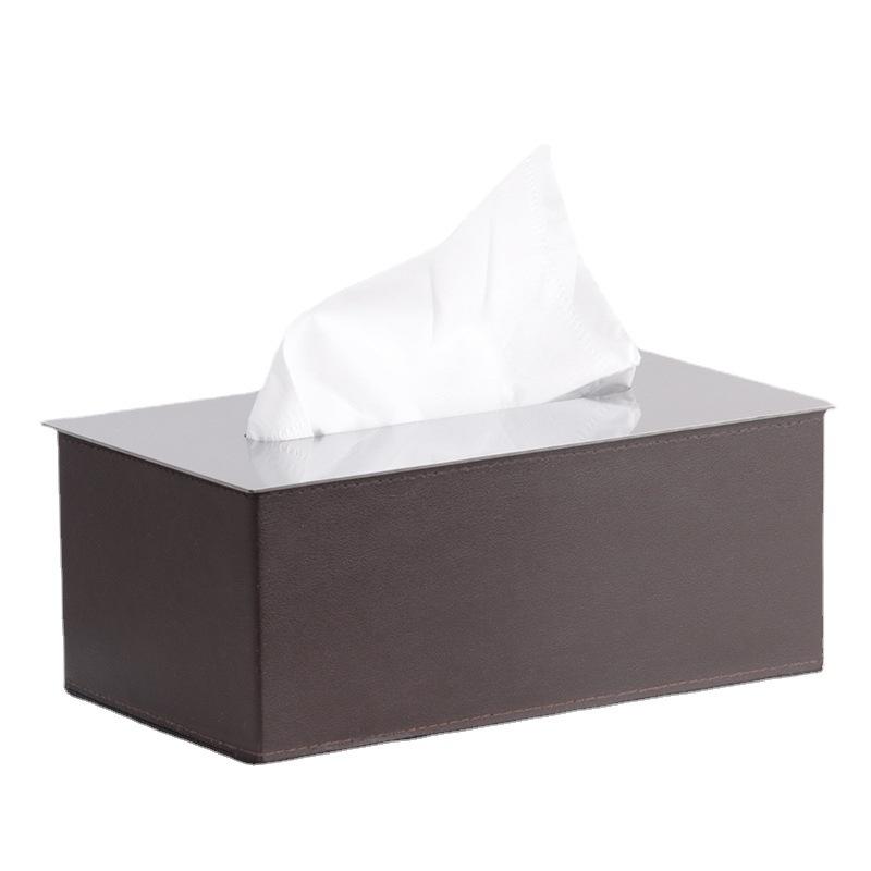 

Коробка для салфеток из кожи, креативная металлическая коробка для салфеток, коробка для салфеток, гостиная, отель и гостевой дом, высококачественная мягкая мебель