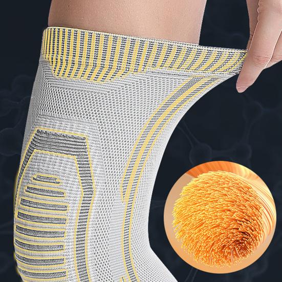 1Pc Self-heating Knee Pad Wear Resistant Highly Elastic Breathable Easy-wearing Keep Warm Self-heating