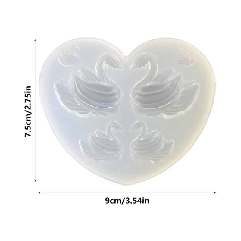 Elegant Swan Shape Silicone Mold Handmade Craft Supplies For DIY Jewelry Resin Soap Candle Making Craft Decorations