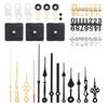 Haskoss 3 Stück Langschaft Quarz Uhrwerk Mechanismus mit 5 Paar Zeigern und Ziffern Kit für DIY Uhr Ersatzteile 31mm
