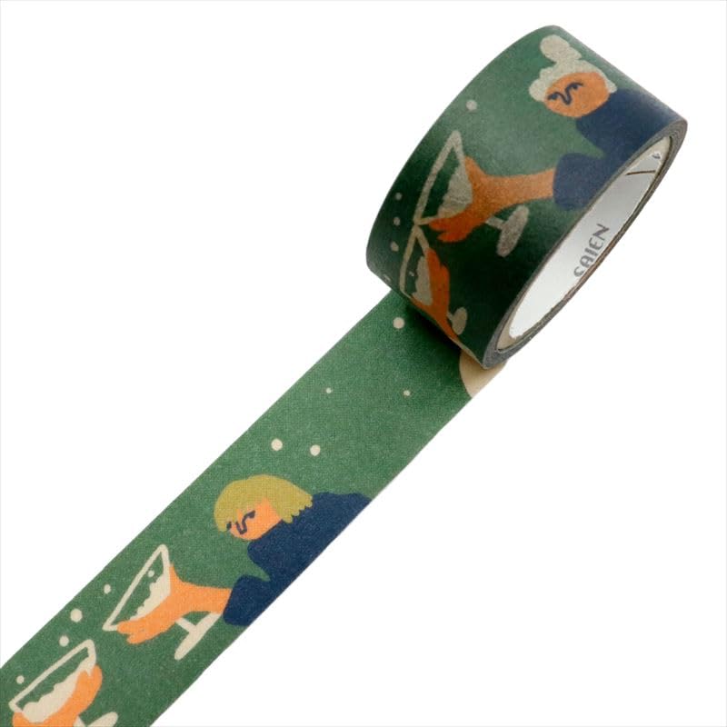 Made in Japan SAIEN Masking Tape Christmas Party 20mm x 5m Roll TR-4067