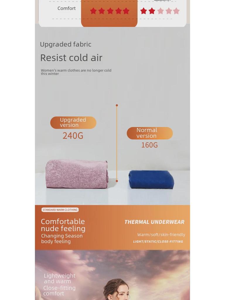 Women's Seamless Thermal Underwear: Thick, Velvet-Lined for Autumn and Winter