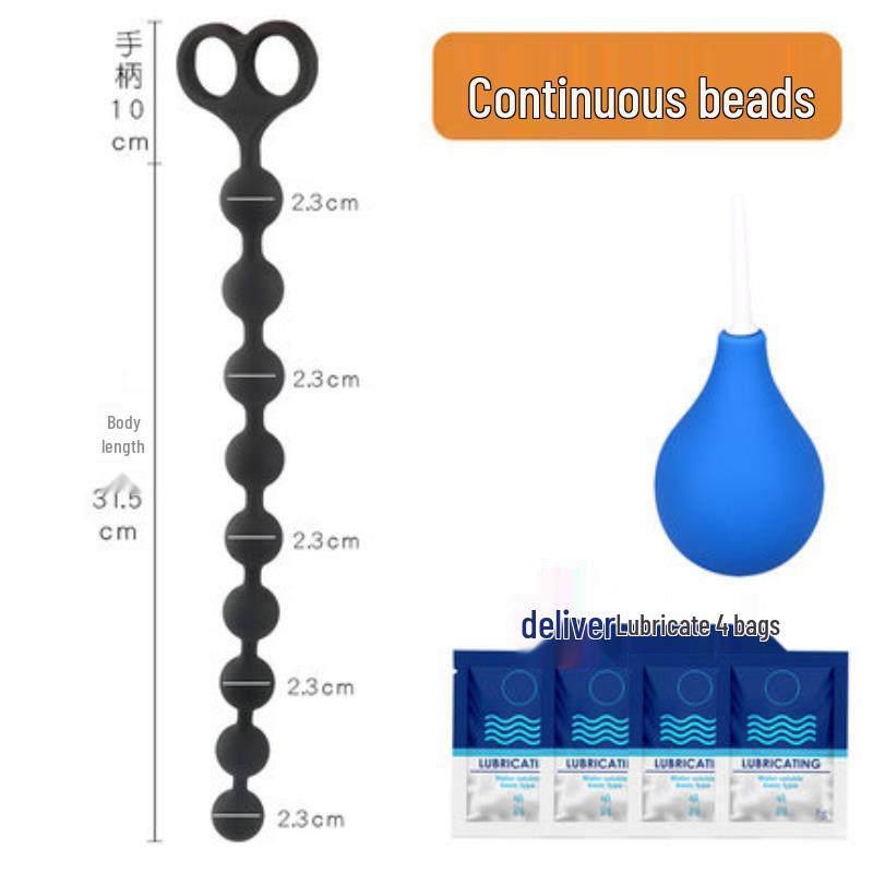 Versatile Extra-Long Anal Plugs: Large-Size Beaded Masturbators for Men and Women, Adult Toys